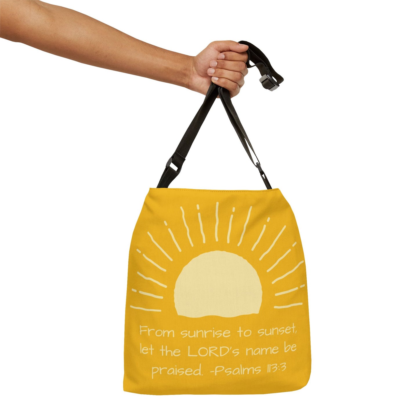 Sun & Scripture Print Tote Bag