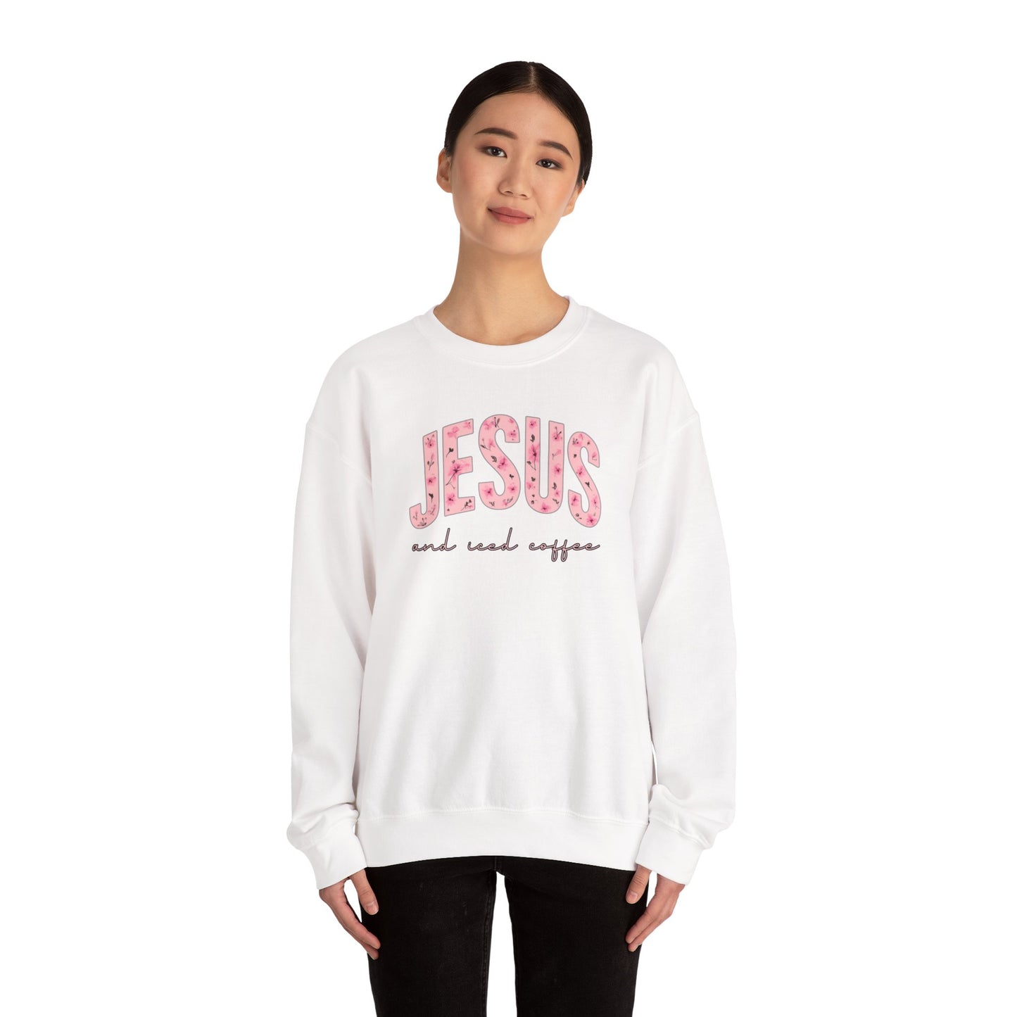 Jesus and Iced Coffee Crewneck Sweatshirt