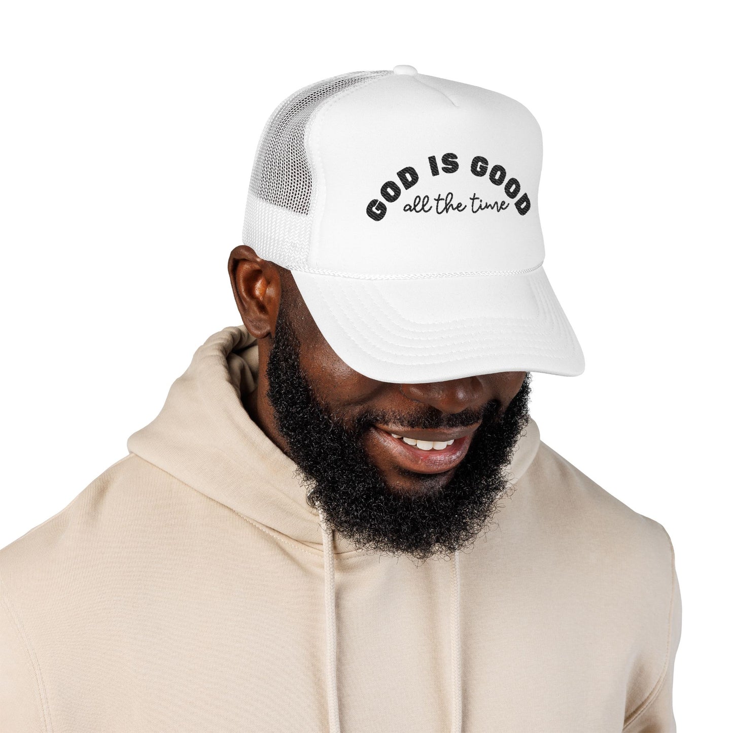 God Is Good All The Time Trucker Hat