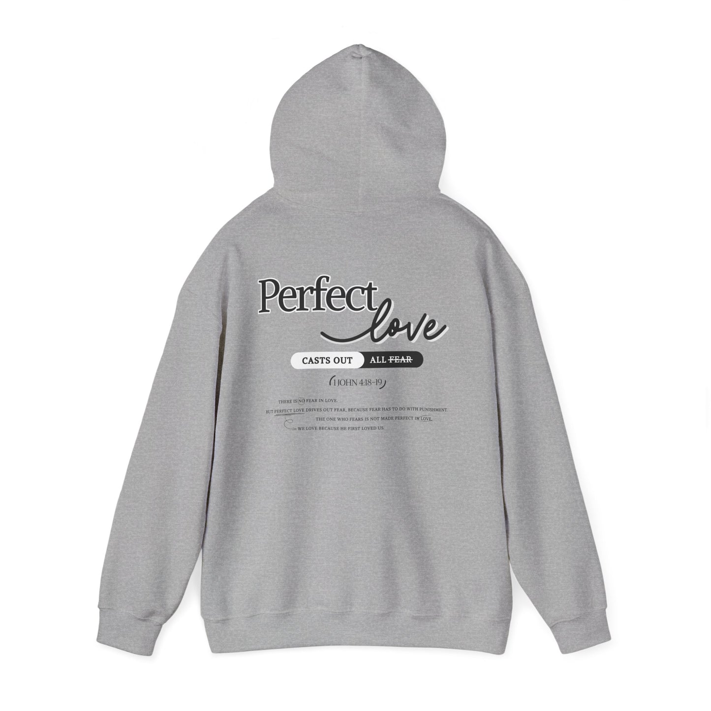Perfect Love Hoodie | Oversized Pullover Sweatshirt, Minimal Script Design