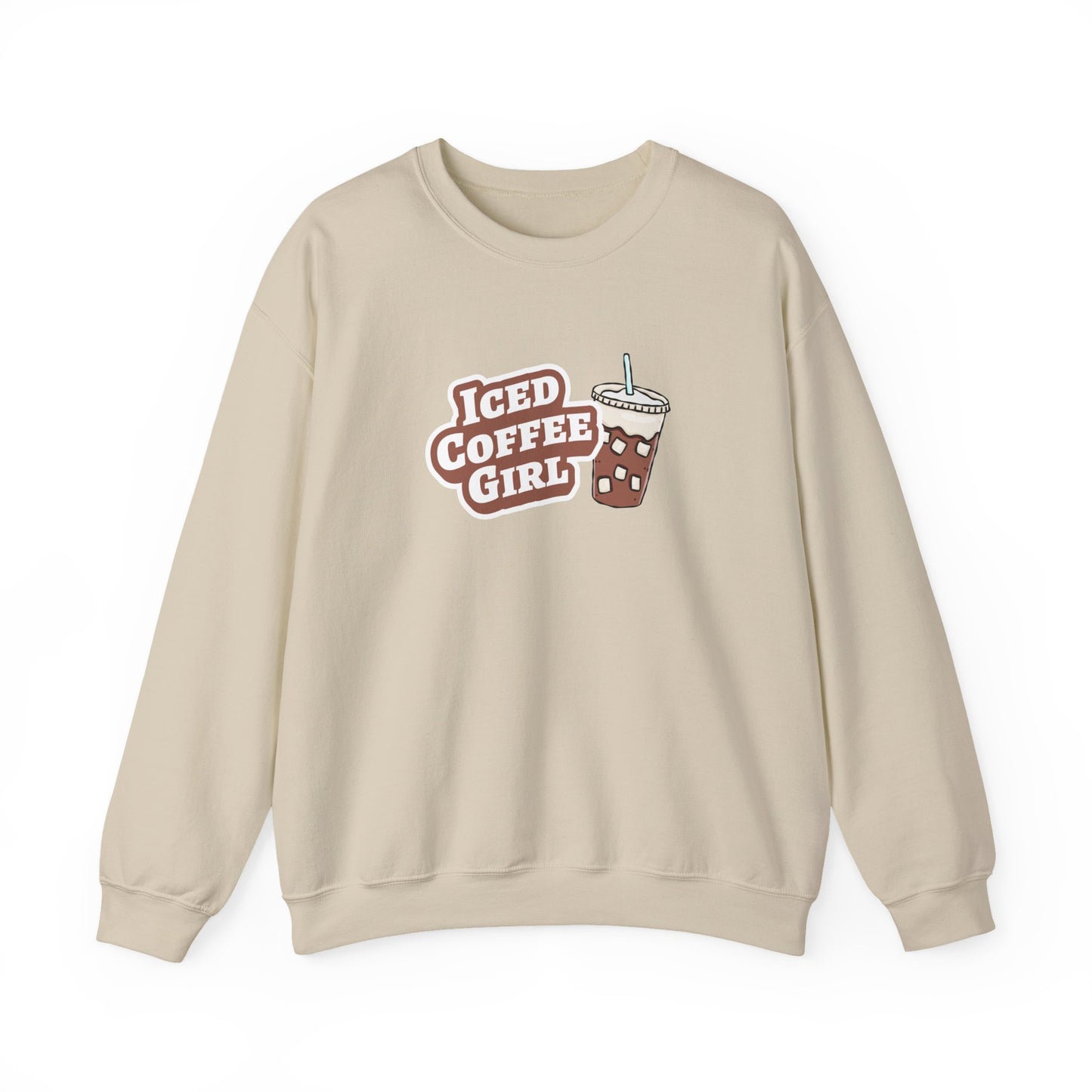 Iced Coffee Girl Crewneck Sweatshirt