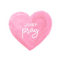 Just Pray Heart Sticker — Inspirational Vinyl Kiss-Cut Sticker