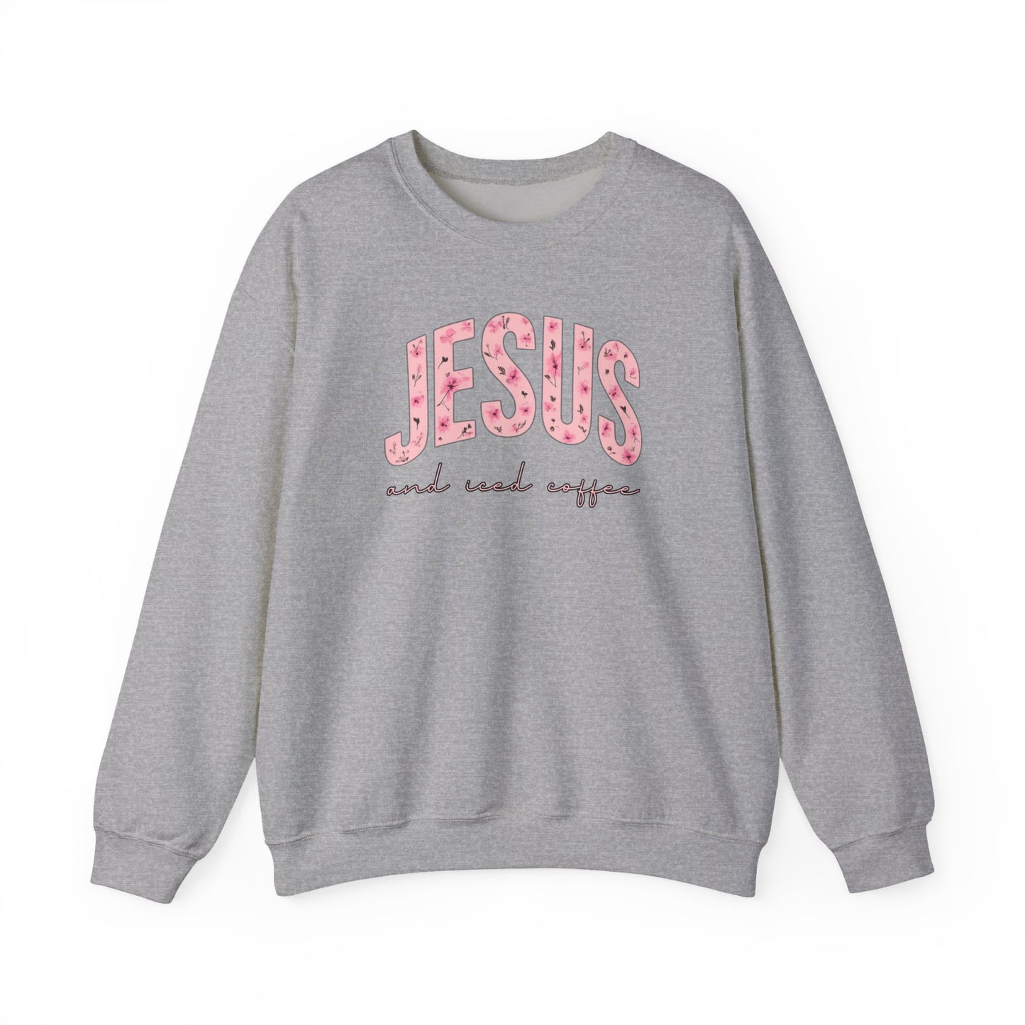 Jesus and Iced Coffee Crewneck Sweatshirt