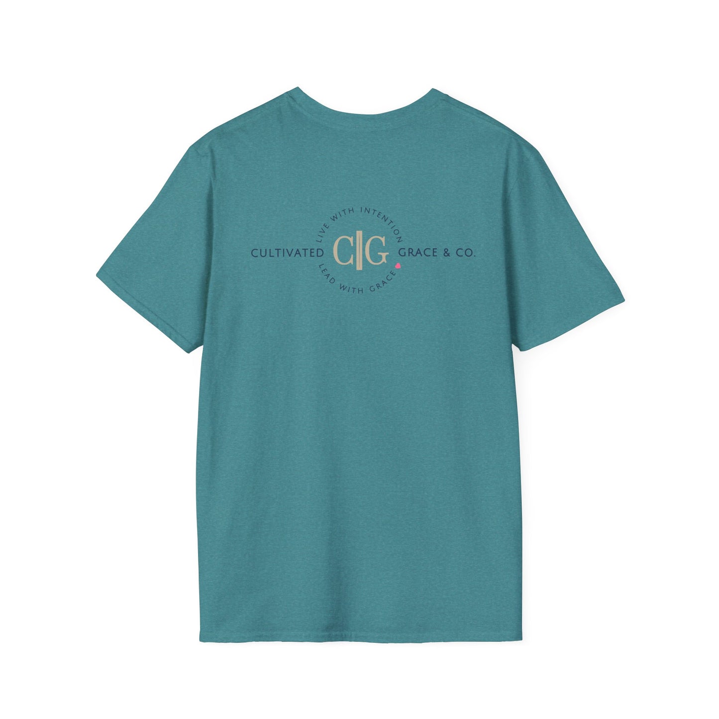Cultivated Grace & Co. Badge Logo T-Shirt — Unisex Softstyle Tee
