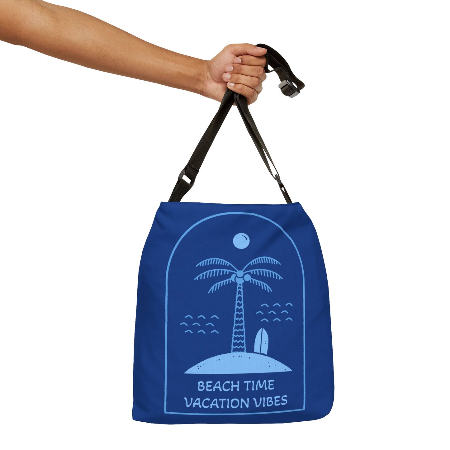 Beach Time Vacation Vibes Printed Tote
