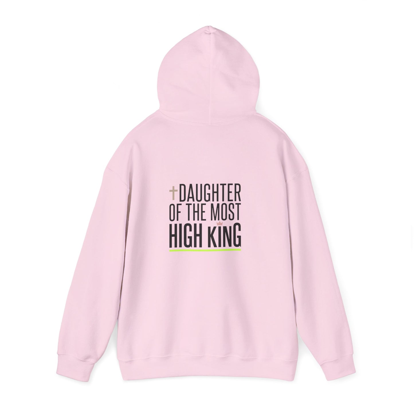 Daughter of the Most High King Hoodie | Faith-Forward Minimalist Christian Apparel