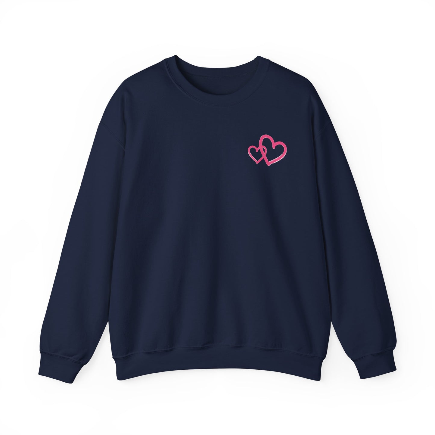 Marker Hearts Crewneck Sweatshirt