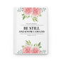 Be Still Prayer & Faith Journal Notebook | White Hardcover Journal