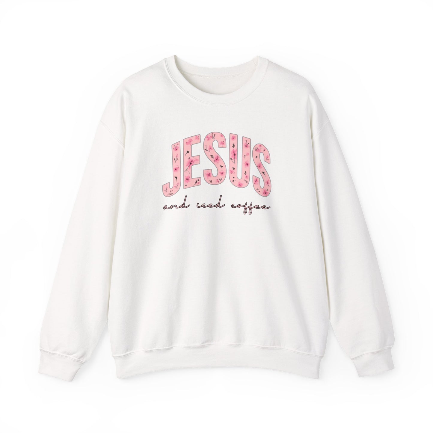 Jesus and Iced Coffee Crewneck Sweatshirt