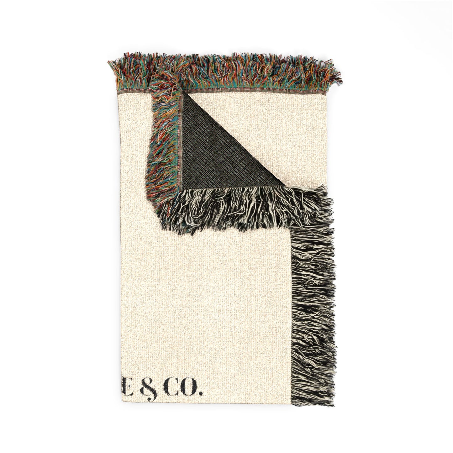 Cultivated Grace & Co. Woven Throw Woven (Neutral & Charcoal)