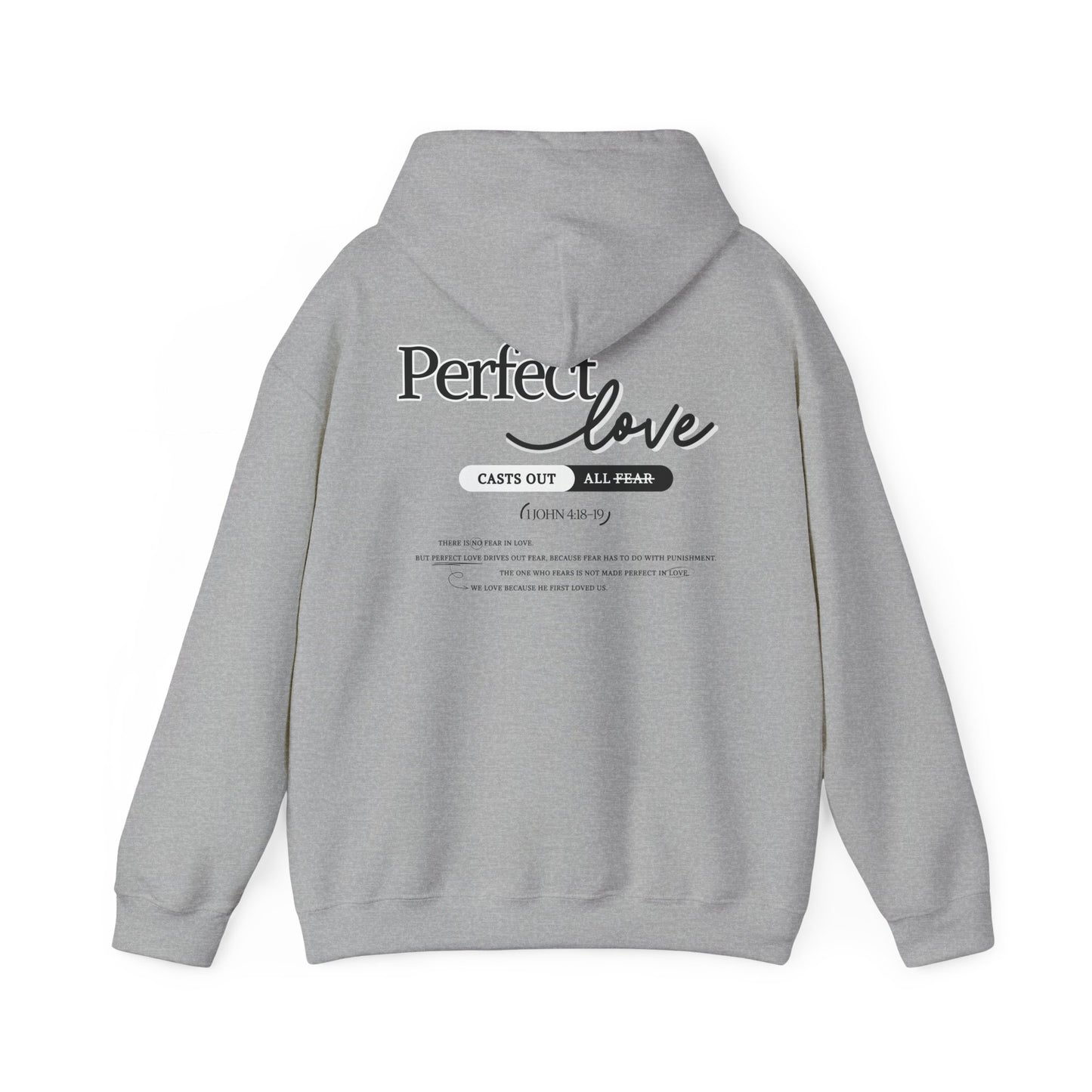 Perfect Love Hoodie | Oversized Pullover Sweatshirt, Minimal Script Design