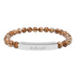 "Be Humble" Natural Stone Bead Bracelet — Stretch Bar Bracelet