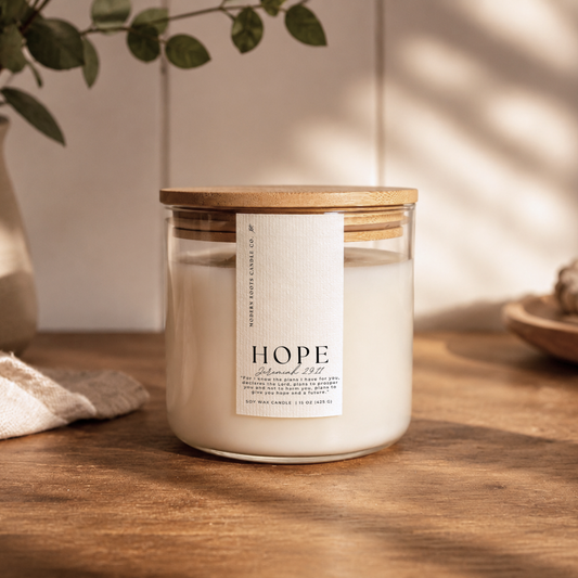 Hope | Hibiscus & Agave | 15 oz. Clear Jar Soy Candle