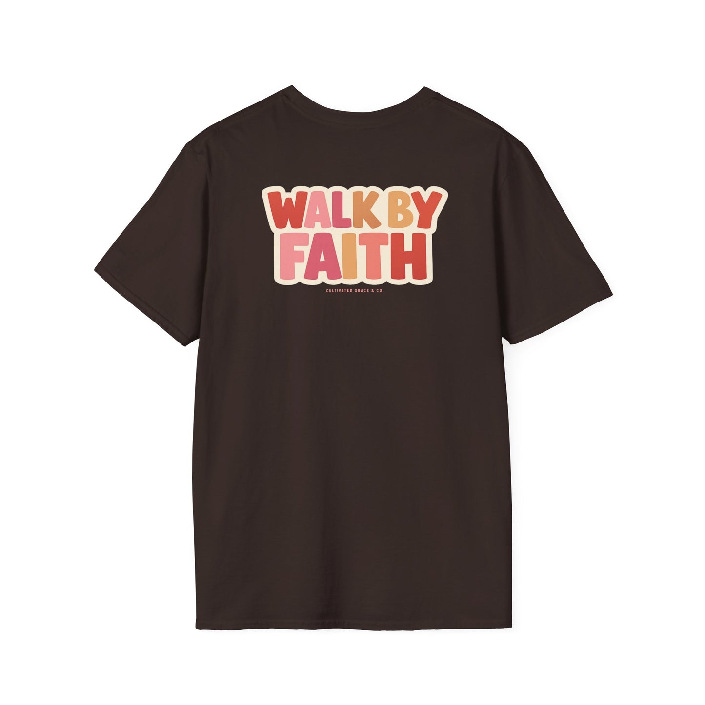 Walk By Faith T-Shirt — Inspirational Christian Faith Tee