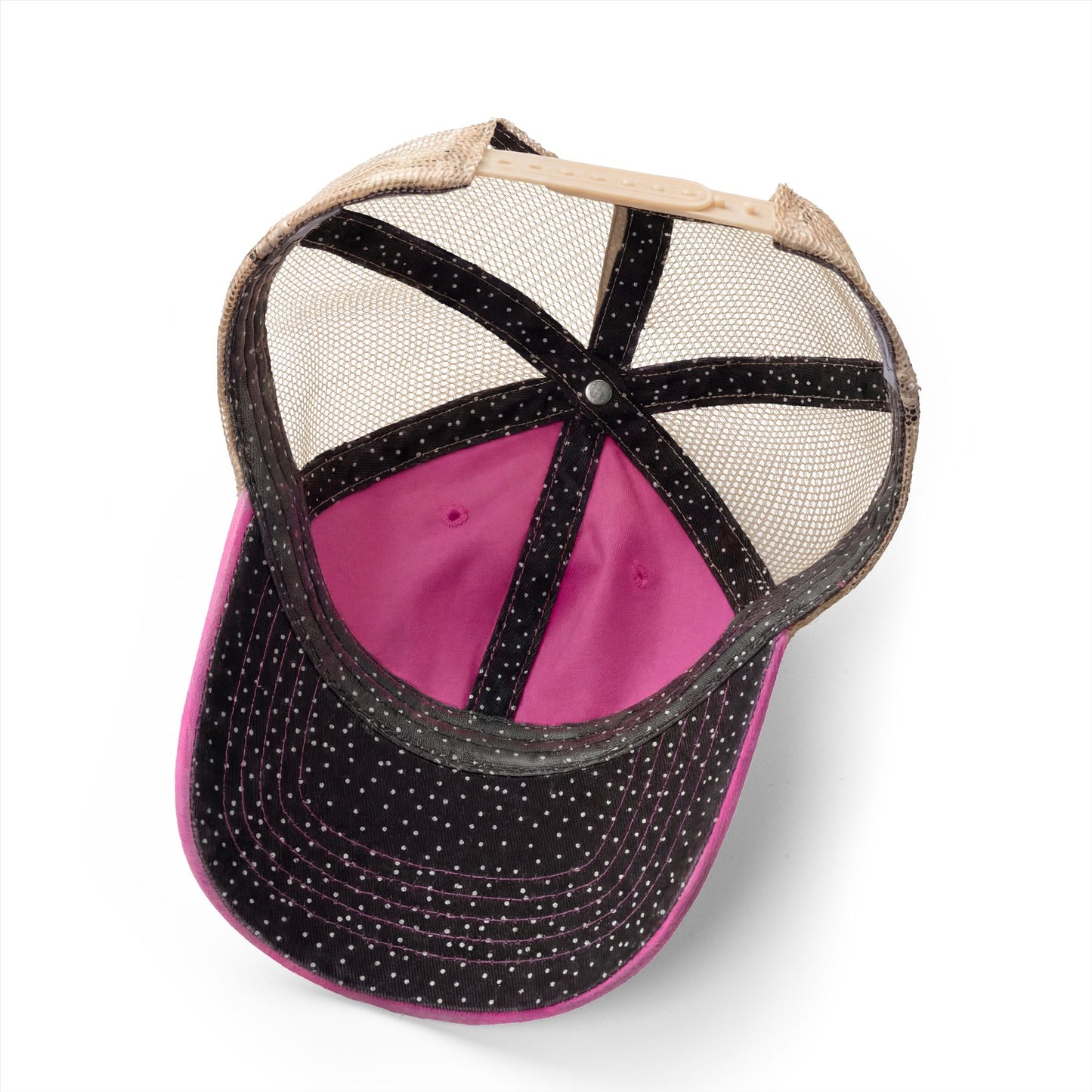 Women's Washed Mesh-Back Heart Cross Ballcap