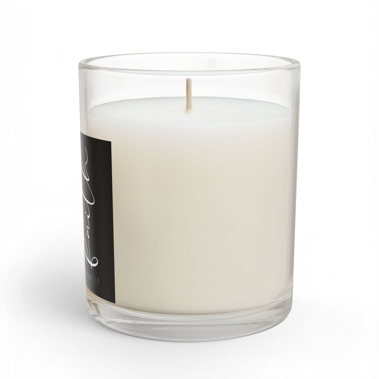Hebrews 11:1 Faith Quote Glass Candle | 11oz