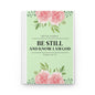 Be Still Prayer & Faith Journal Notebook | Light Green & White Hardcover Journal