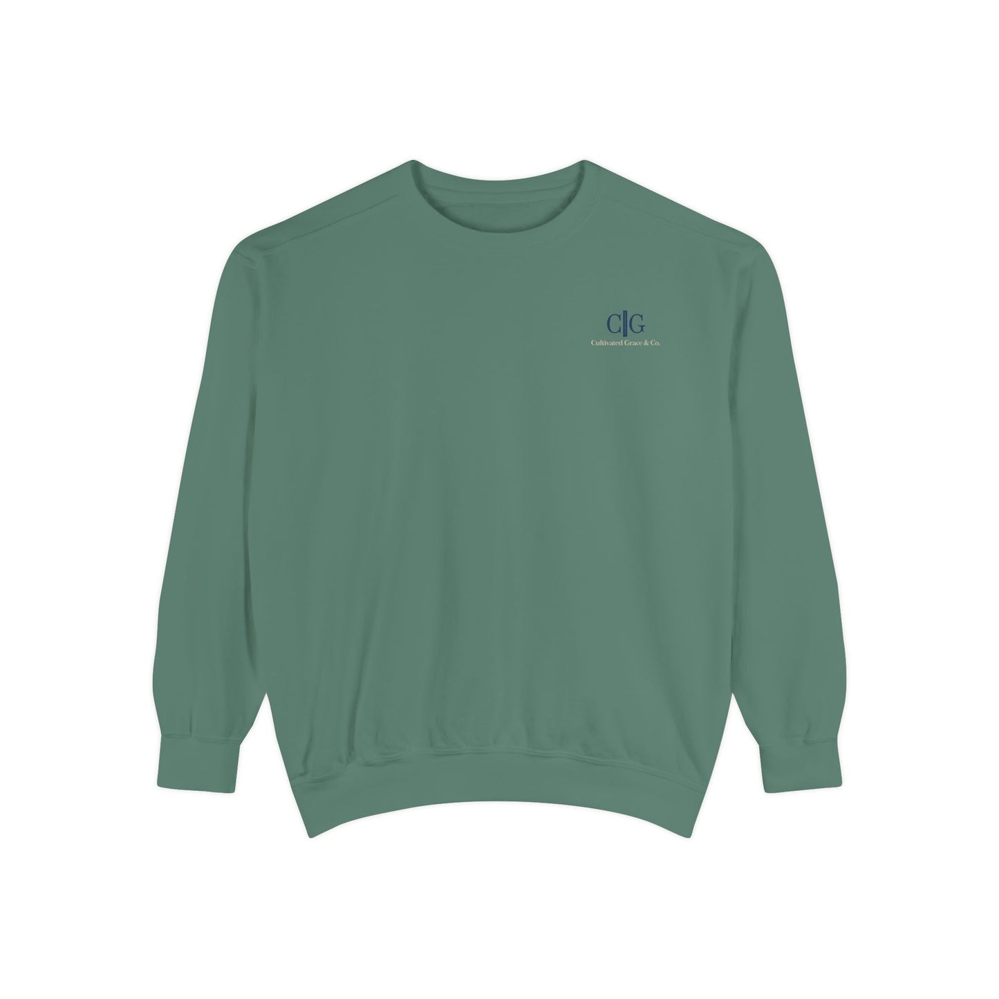 Cultivated Grace Co. Logo Sweatshirt — Comfort Colors Garment-Dyed Crewneck