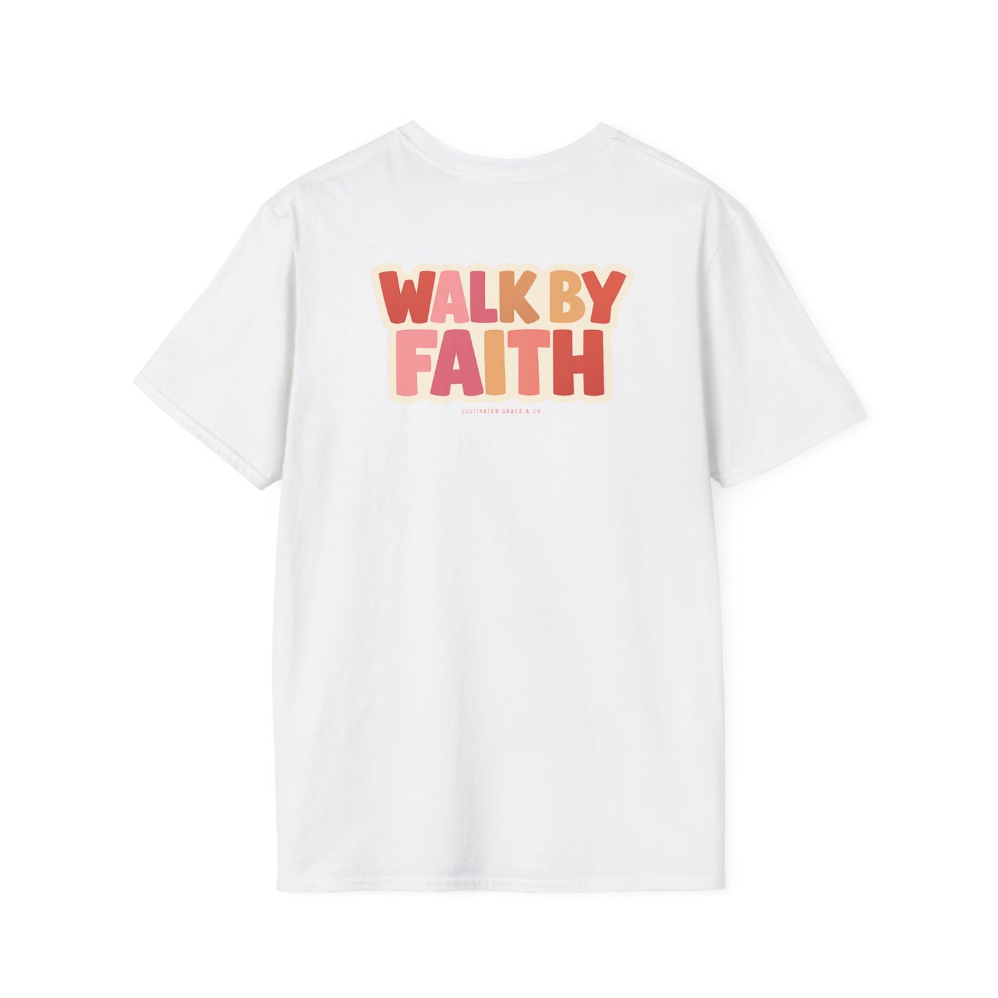 Walk By Faith T-Shirt — Inspirational Christian Faith Tee