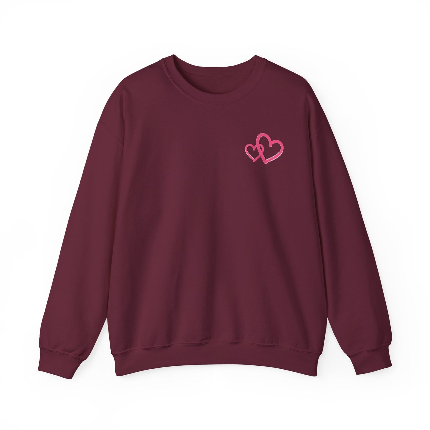 Marker Hearts Crewneck Sweatshirt