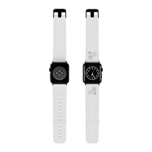 Hebrews 11:1 Faith Scripture  Apple Watch Band for Apple Watch | White Silicone