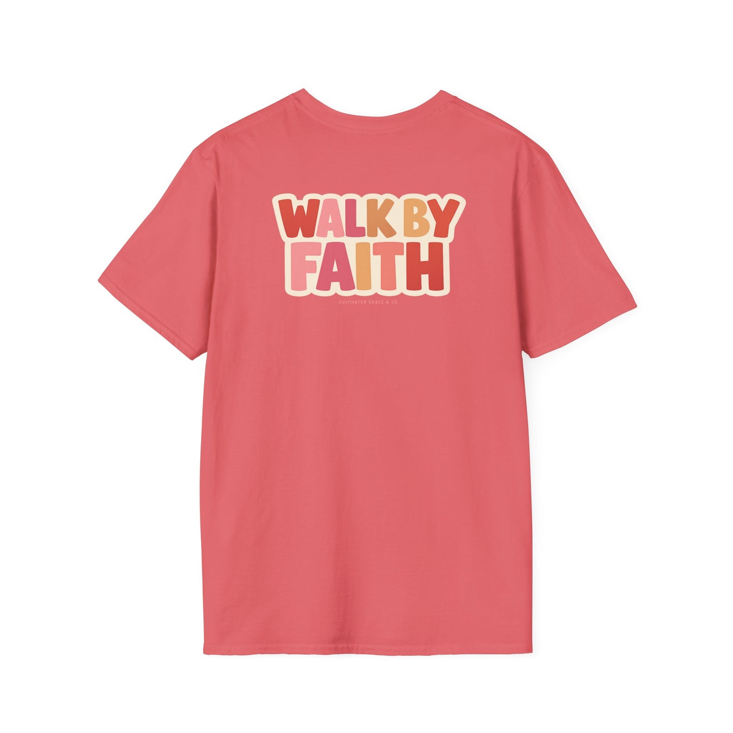 Walk By Faith T-Shirt — Inspirational Christian Faith Tee