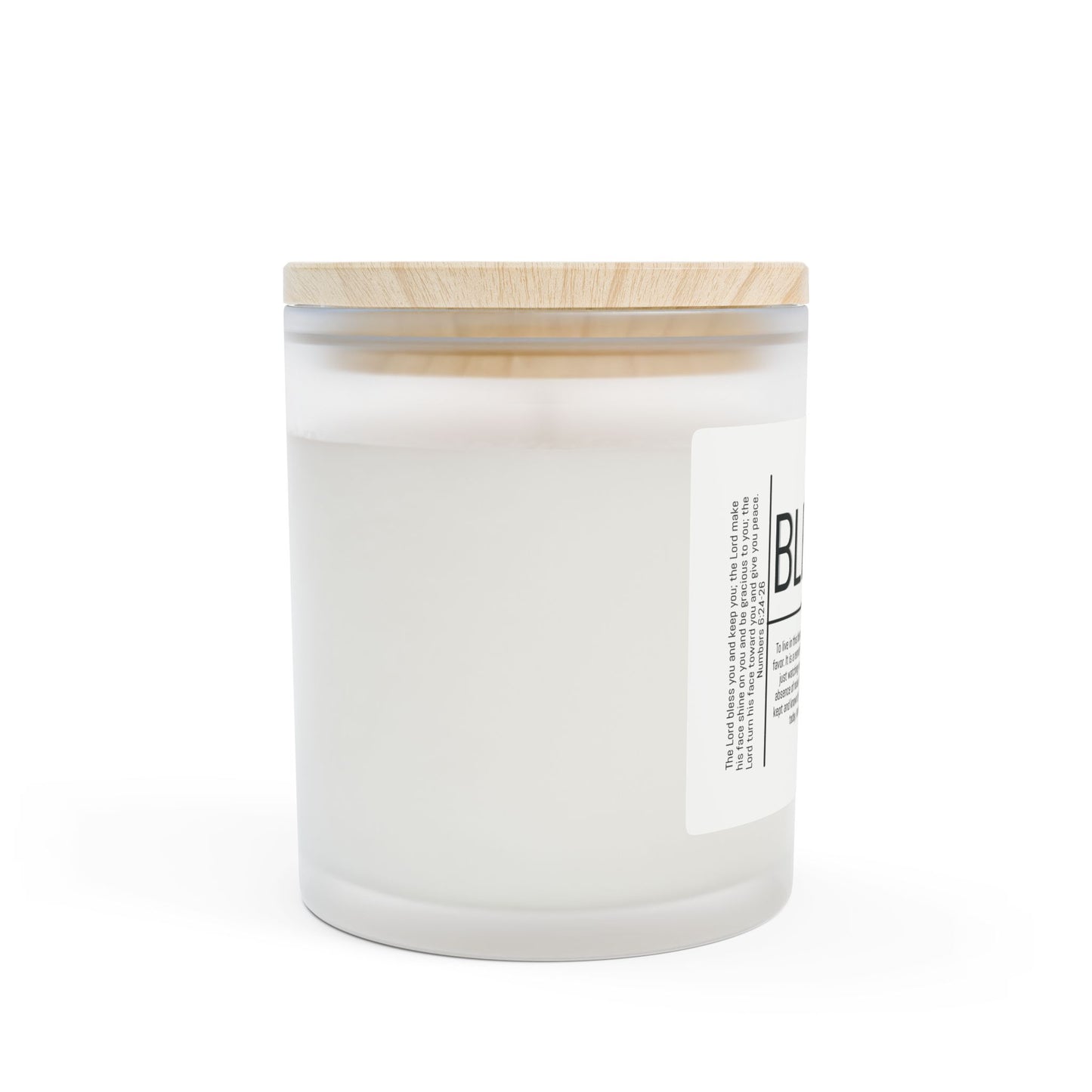 Blessed Candle Frosted Glass Jar | 11oz Soy Candle