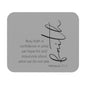 Gray Hebrews 11:1 Faith Scripture Mouse Pad | Christian Desk Mat