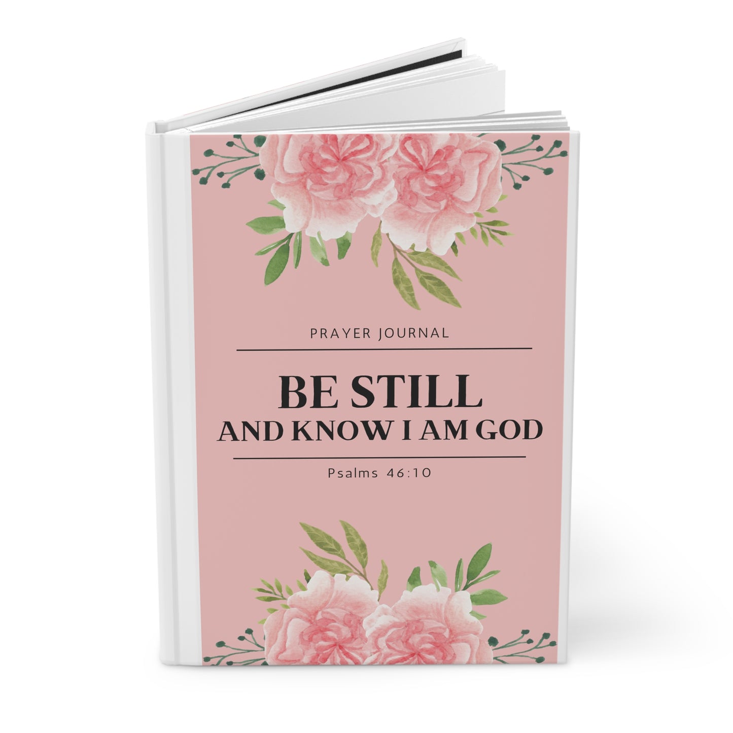 Prayer & Faith Journal Notebook | Pink & White Hardcover Journal