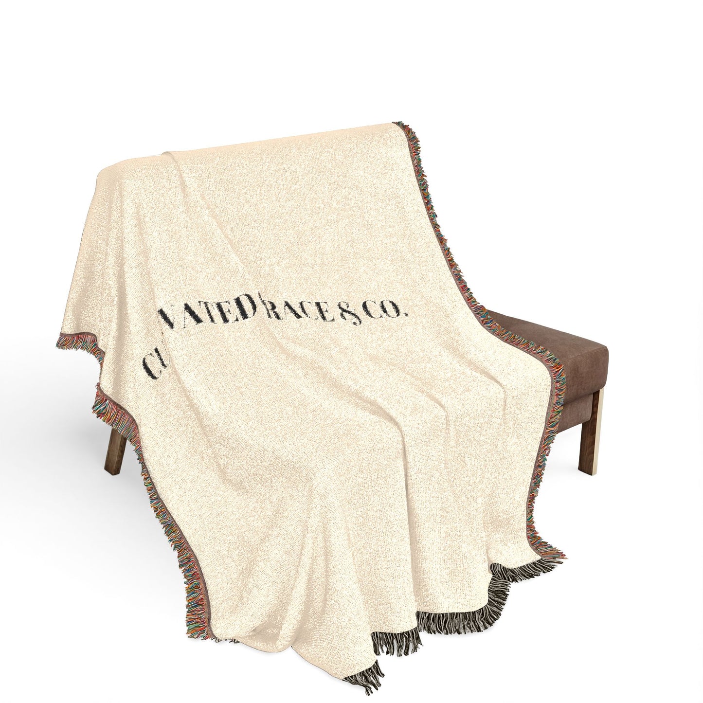 Cultivated Grace & Co. Woven Throw Woven (Neutral & Charcoal)
