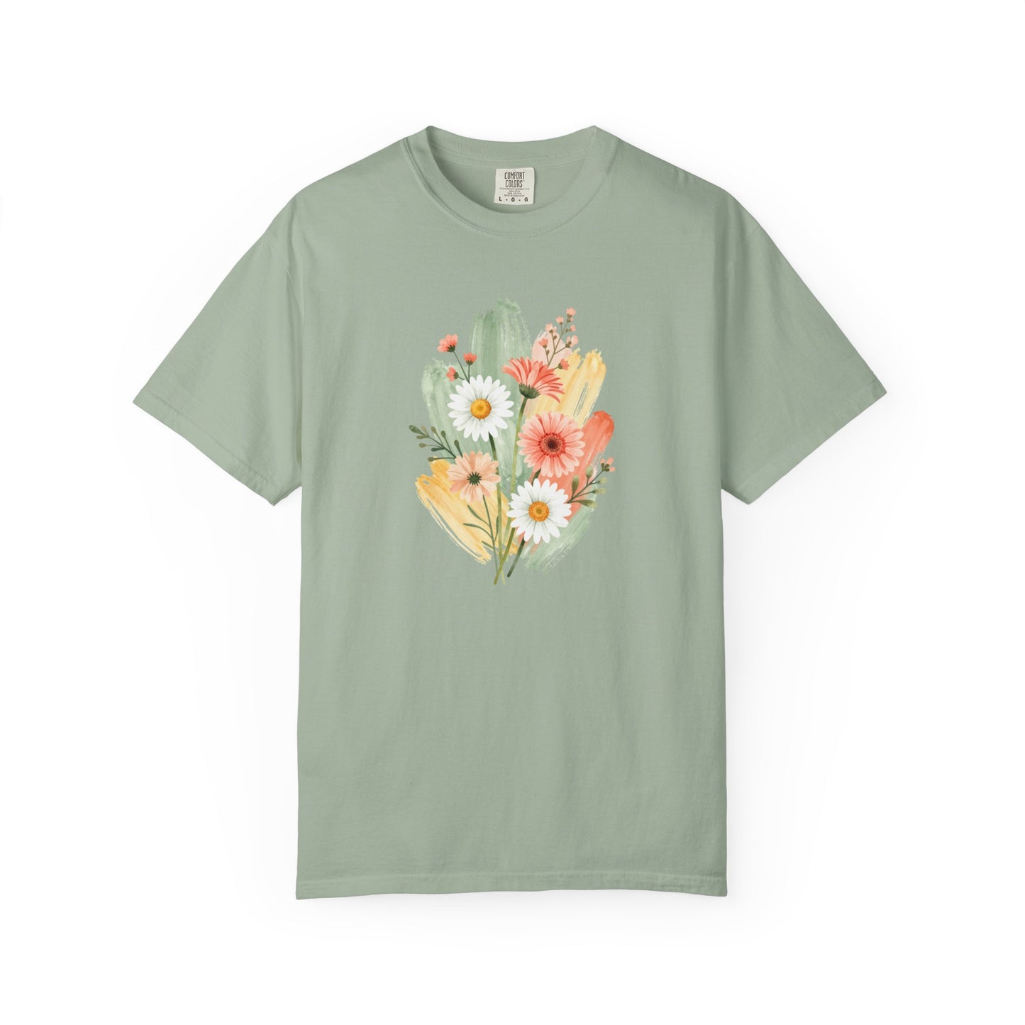 Watercolor Floral Graphic T-Shirt | Comfort Colors