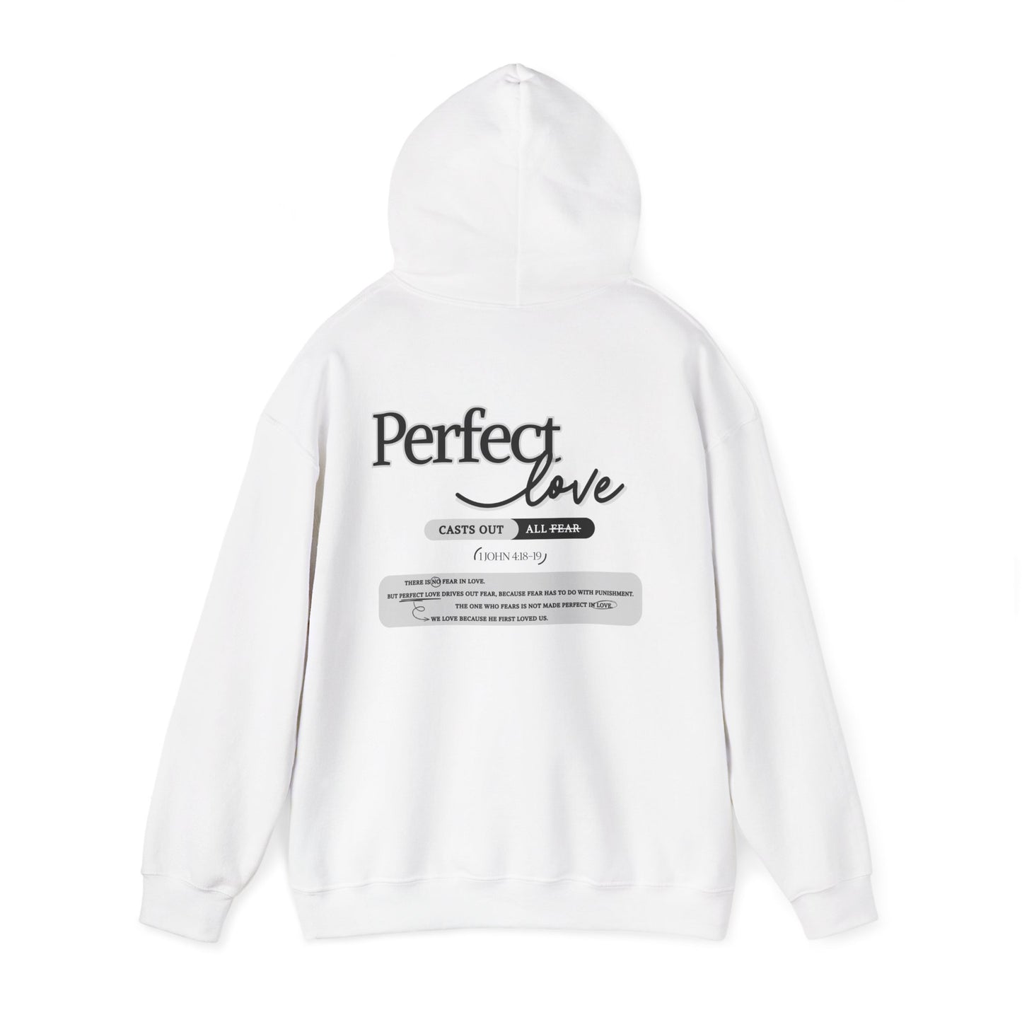 Perfect Love Hoodie | Oversized Pullover Sweatshirt, Minimal Script Design