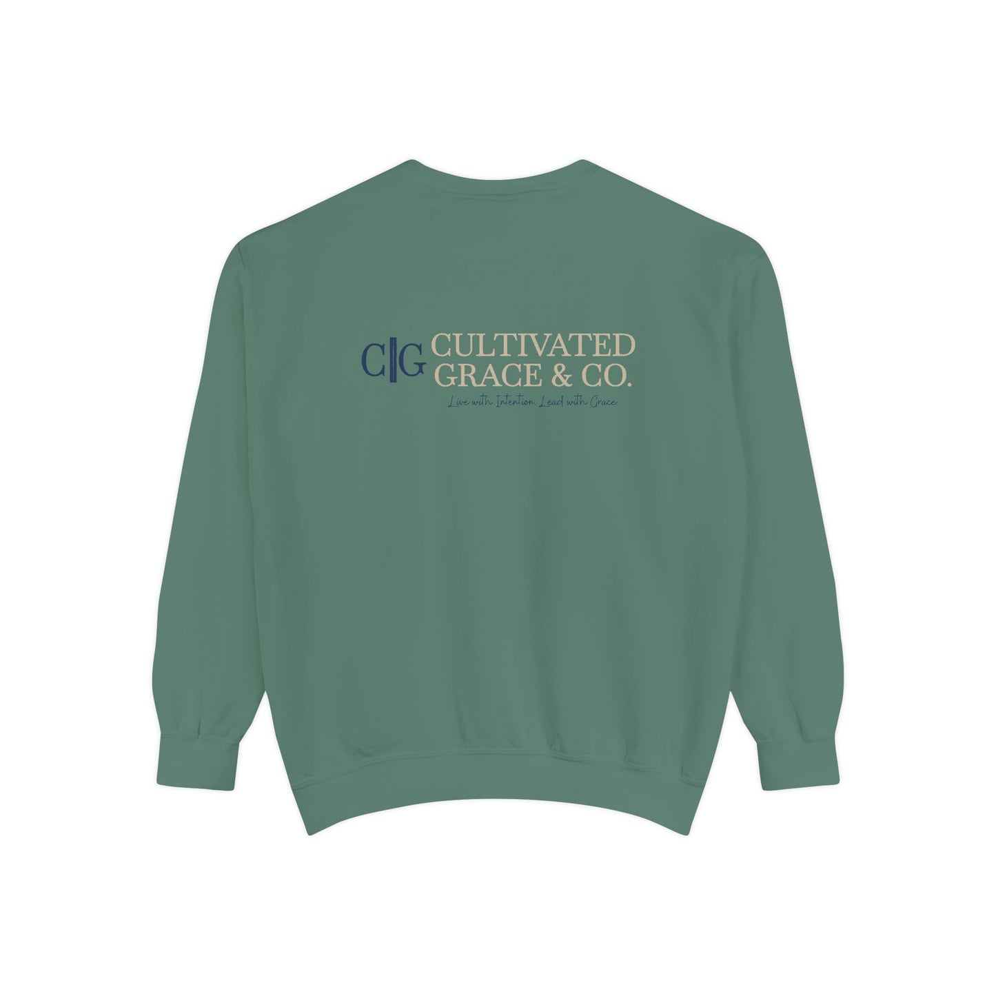 Cultivated Grace Co. Logo Sweatshirt — Comfort Colors Garment-Dyed Crewneck