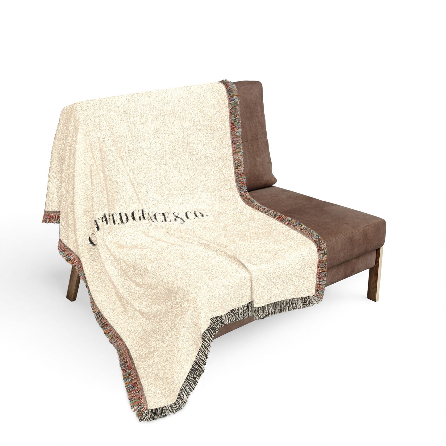 Cultivated Grace & Co. Woven Throw Woven (Neutral & Charcoal)