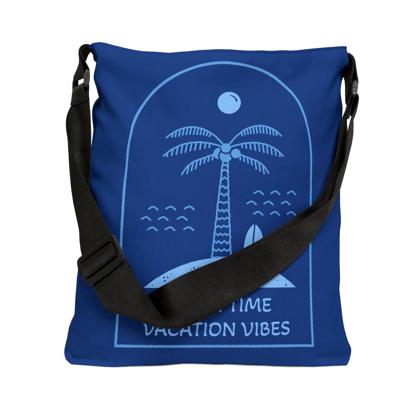 Beach Time Vacation Vibes Printed Tote