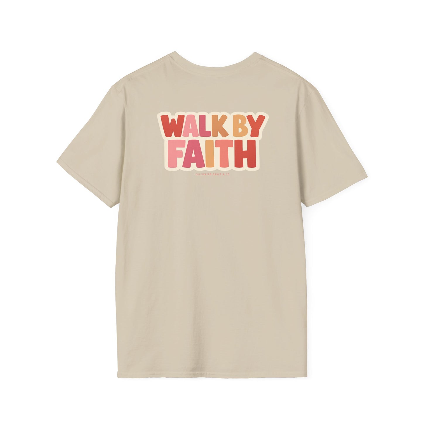 Walk By Faith T-Shirt — Inspirational Christian Faith Tee