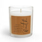 Kraft Brown Hebrews 11:1 Faith Quote Glass Candle | 11oz