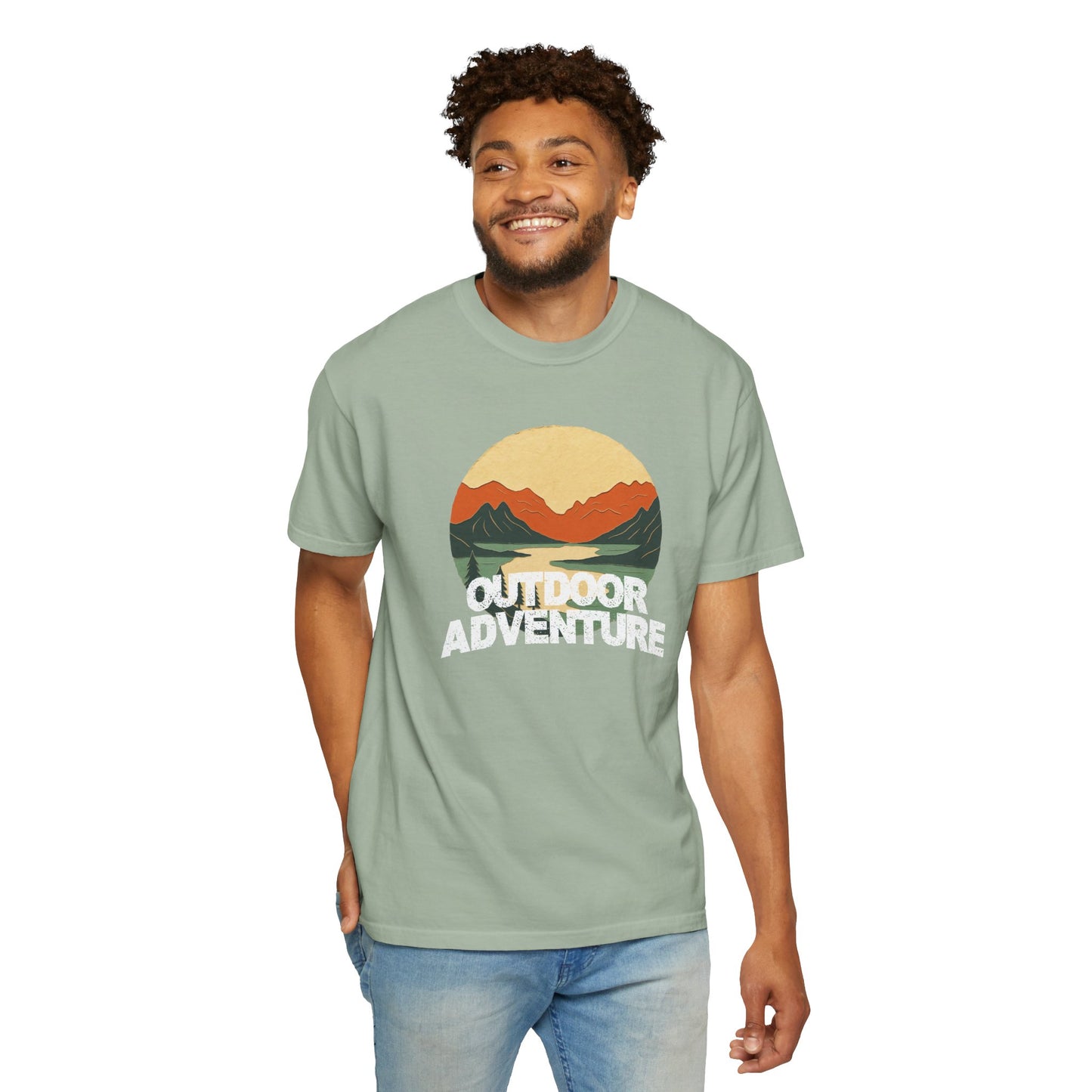 Outdoor Adventure Graphic Garment-Dyed T-shirt