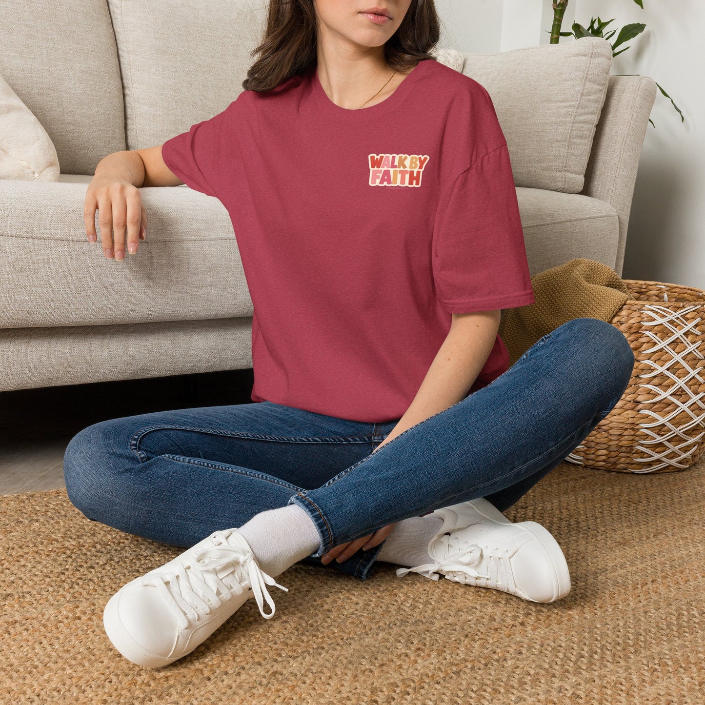 Walk By Faith T-Shirt — Inspirational Christian Faith Tee