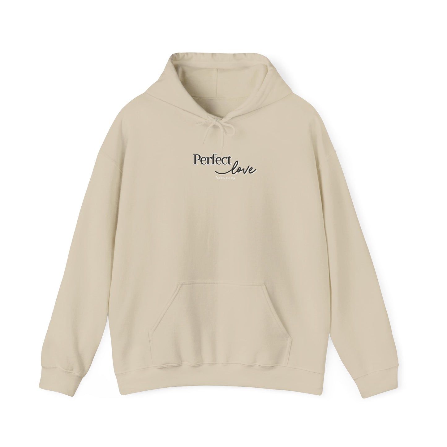 Perfect Love Hoodie | Oversized Pullover Sweatshirt, Minimal Script Design