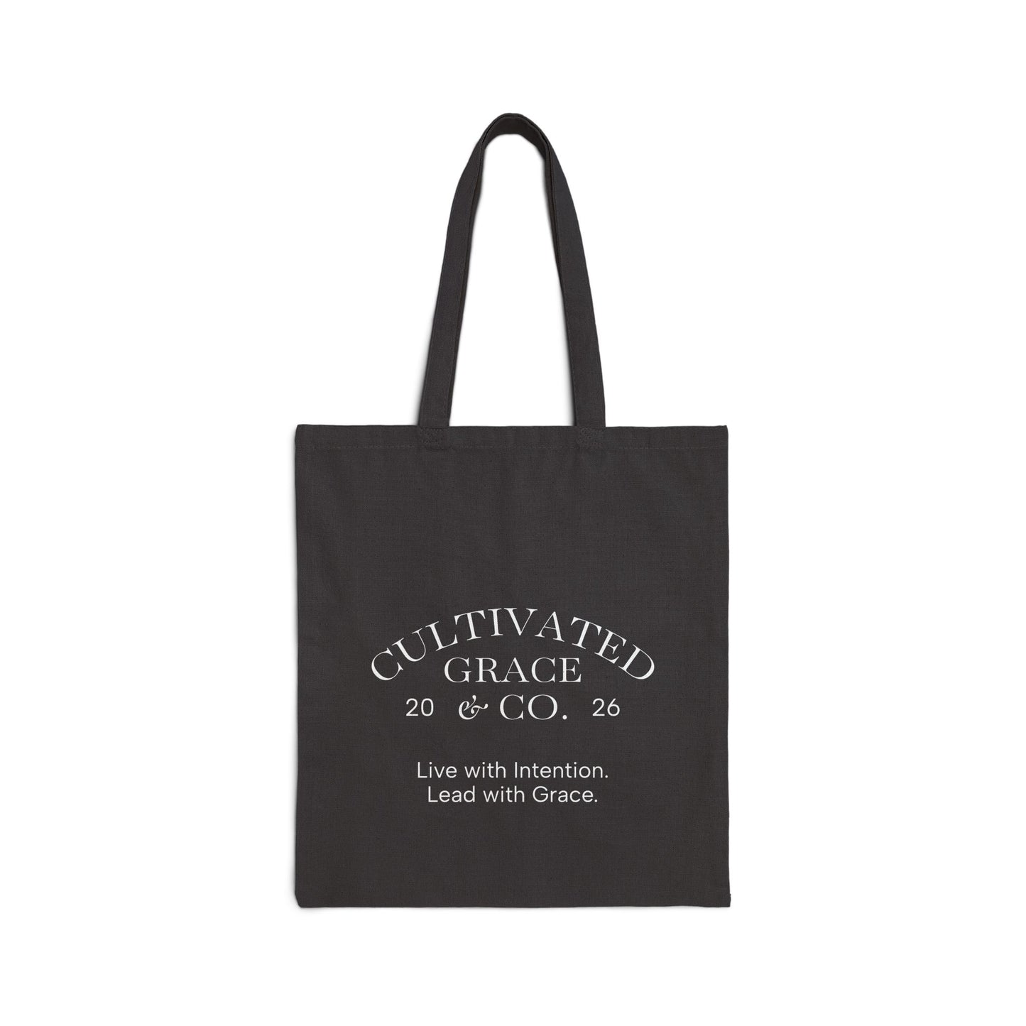 Tote Bag — 'Just Pray' Pink Heart Canvas Tote (Faith-Inspired Everyday Shopper)
