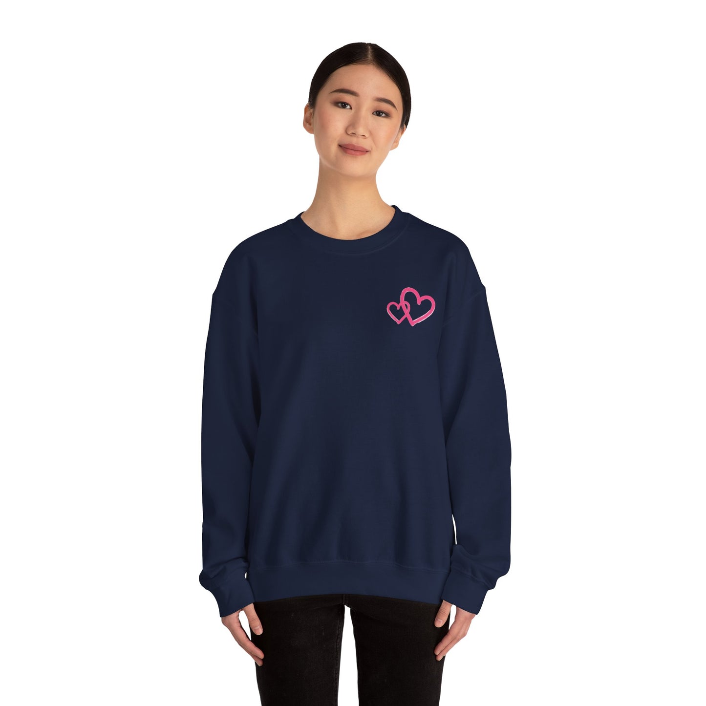 Marker Hearts Crewneck Sweatshirt