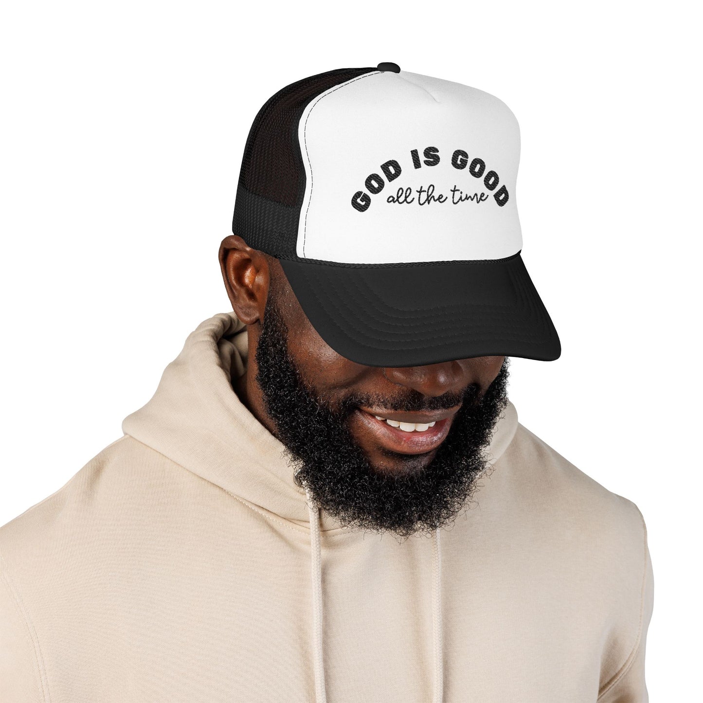 God Is Good All The Time Trucker Hat