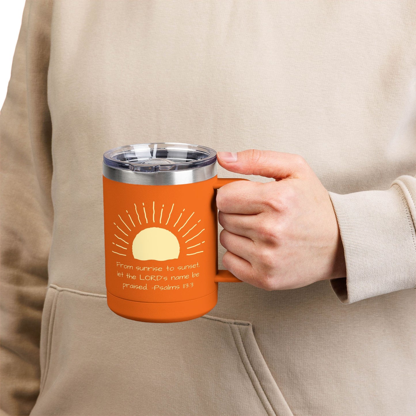 Praised Psalm 113:3 | Stainless Steel 15oz Tumbler