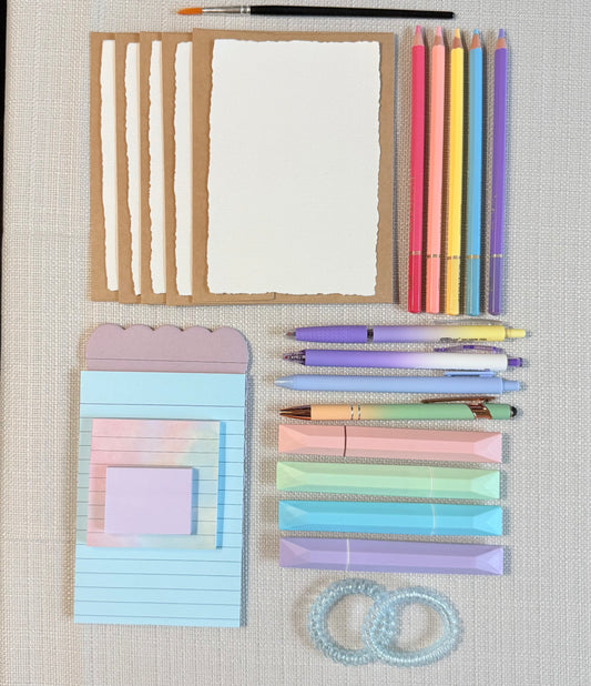 The Watercolor Stationery Box — 60+ Piece Stationery Gift Set | Cultivated Grace & Co.