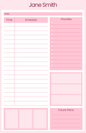 Custom Schedule Notepad – Personalized Daily Planner Pad