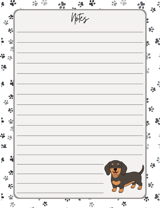 Dog Lovers Notepad