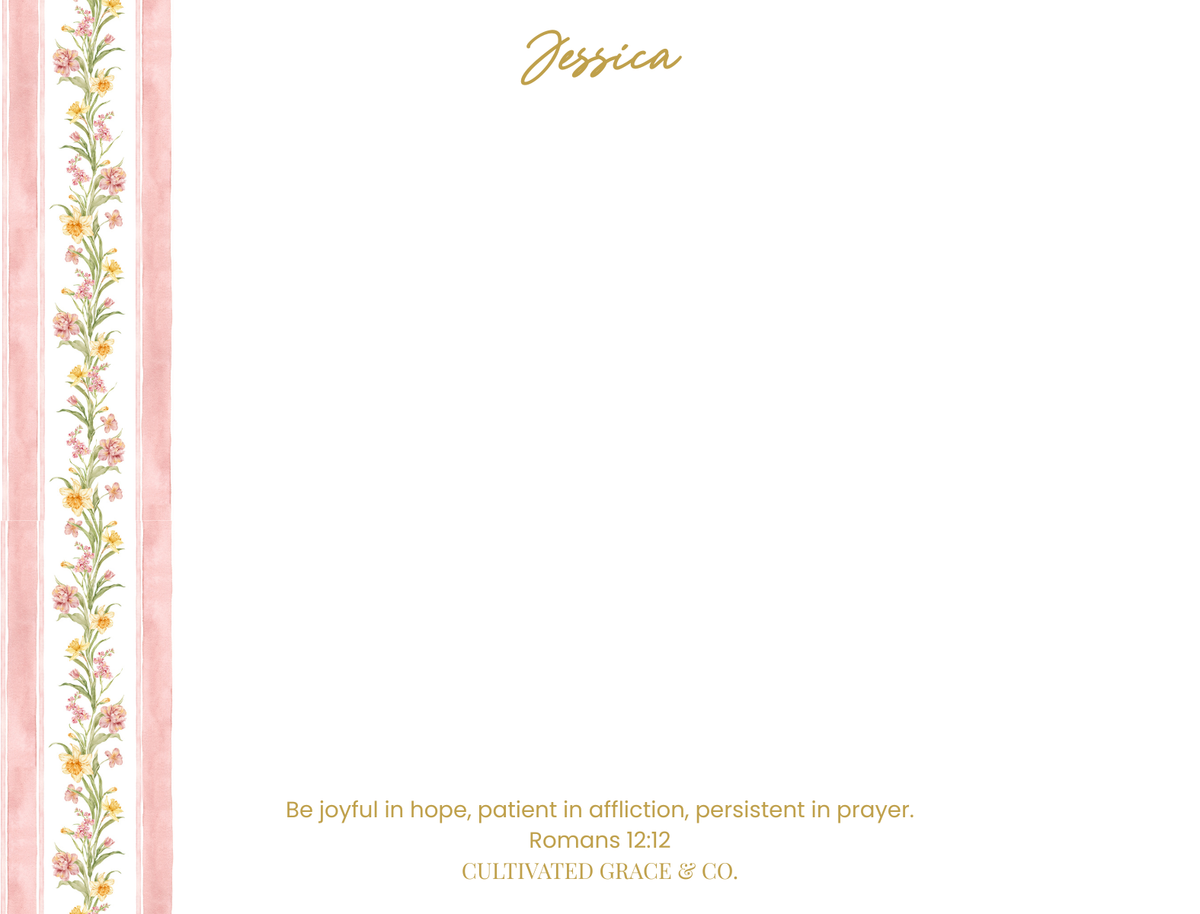 Personalized Flat Notecards with Envelopes — Pack of 16