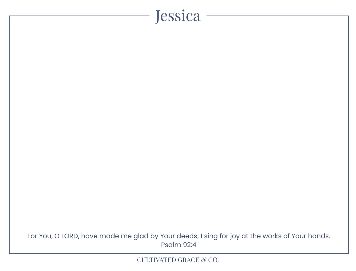 Personalized Flat Notecards with Envelopes — Pack of 16