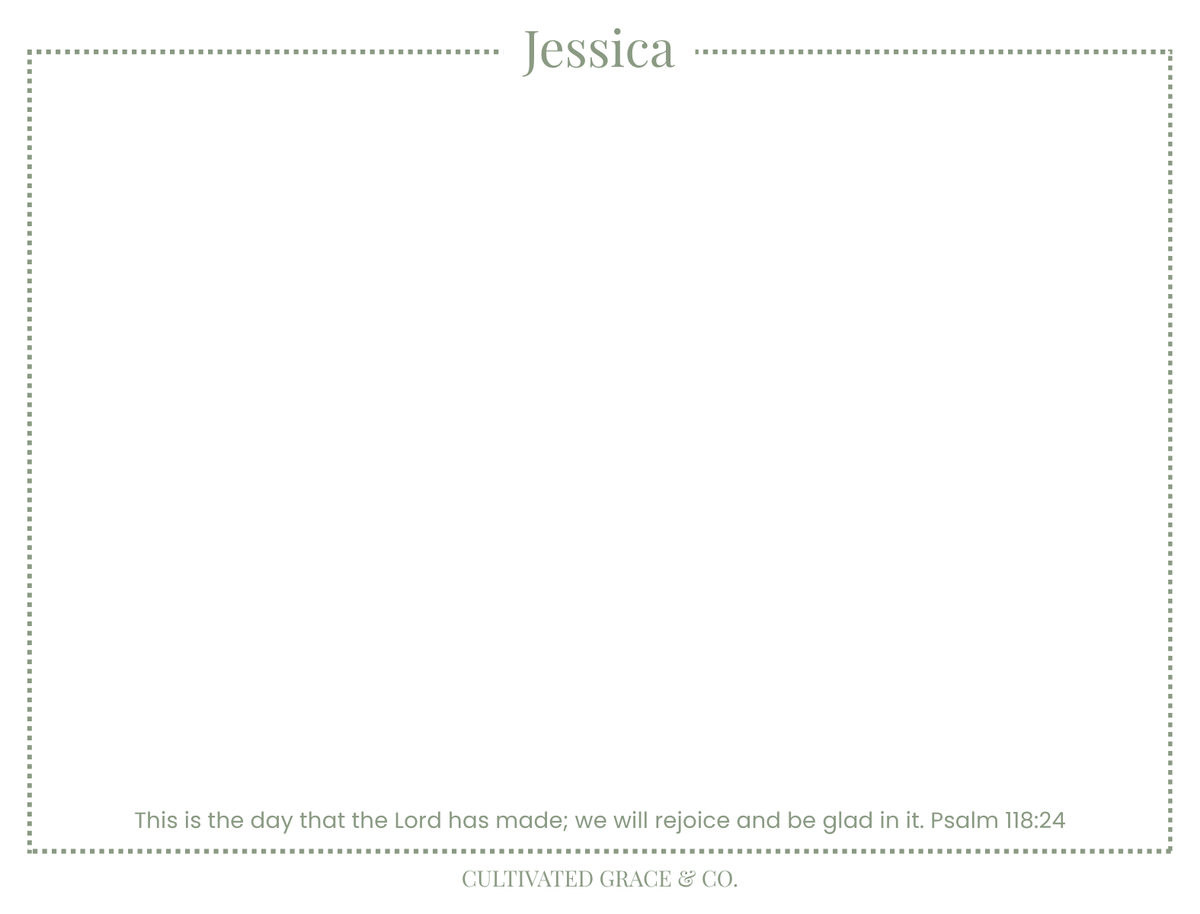 Personalized Flat Notecards with Envelopes — Pack of 16